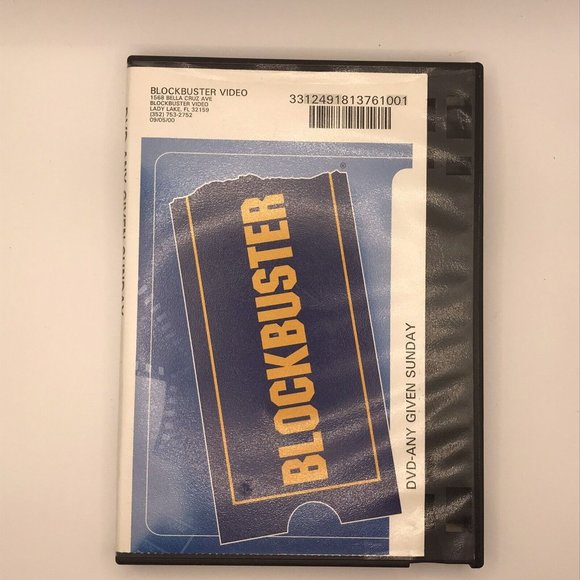 Blockbuster Video DVD Rental Case Lady Lake FL Any Given Sunday Pacino Football - Picture 1 of 5